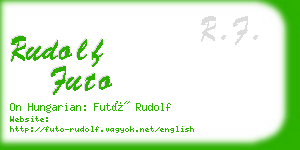 rudolf futo business card